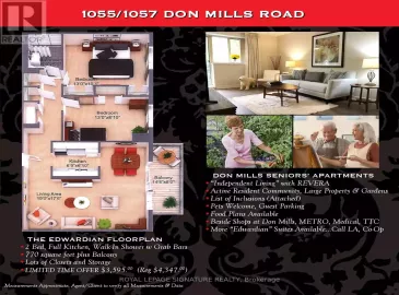 1057 Don Mills Road, Toronto, Ontario M3C1W9, 2 Bedrooms Bedrooms, ,1 BathroomBathrooms,Single Family,For Lease,Don Mills,C7016954