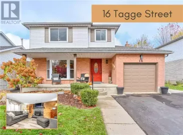 16 TAGGE Street, Kitchener, Ontario N2K3R6, 3 Bedrooms Bedrooms, ,3 BathroomsBathrooms,Single Family,For Sale,TAGGE,40513485